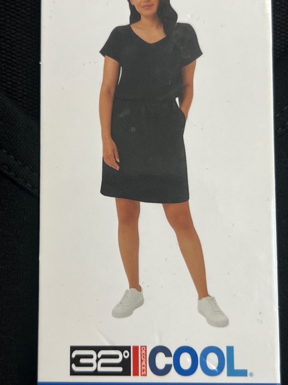🆕 Black sporty dress by 32 degrees ladies size L new with tags